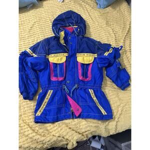 90’s Ex RARE Phenix Kids vintage Ski Coat Jacket Japanese/Small Adult /XL Child